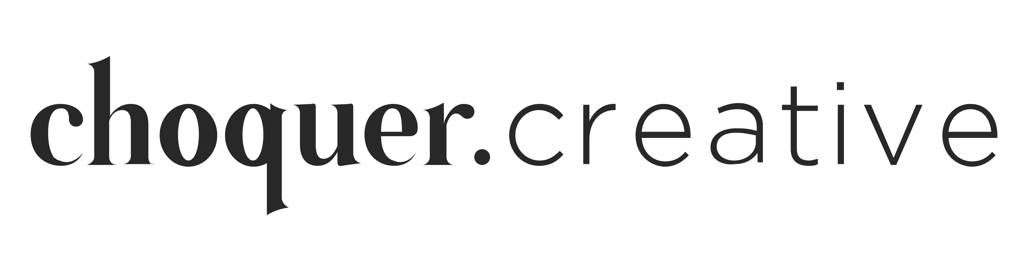 Choquer Creative secondary logo in text format